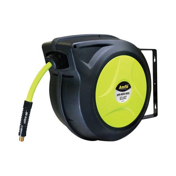 Plews 1794957 Enrouleur de Tuyau d'Air Hybride 0.37 x 50 Pieds 300 PSI Amflo Ultra, Assorti
