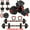 70LBS (35LBS Pair), variant on Adjustable Dumbbell Set, 70/90lbs Free Weights Set with Upgraded Nut, 4in 1 Weight Set Used as Kettlebells, Barbell, Push up Stand, Fitness Exercise for Home Gym Suitable Men/Women