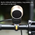 thumbnail image 4 of Altavoz Portátil para Motocicleta, Pequeño Altavoz Inalámbrico para Viajes, Resistente Al Agua, Estéreo para Ciclismo, Sonido Potente, Color Dorado., 4 of 5