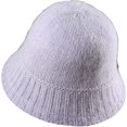 thumbnail image 5 of CoCopeaunts Beanie Hat for Women Winter Warm Plush Bucket Hat Solid Color Knit Hip Hop Casual Elastic Foldable Mens Skull Cap, 5 of 8