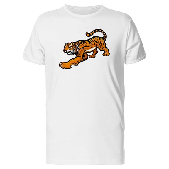 Tiger Mascot, Grunge Old School Tee Men's -Image by Shutterstock