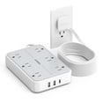 thumbnail image 1 of Protector contra sobretensiones Power Strip TESSAN de 15 pies con 6 puertos AC y 3 USB, 1 of 7