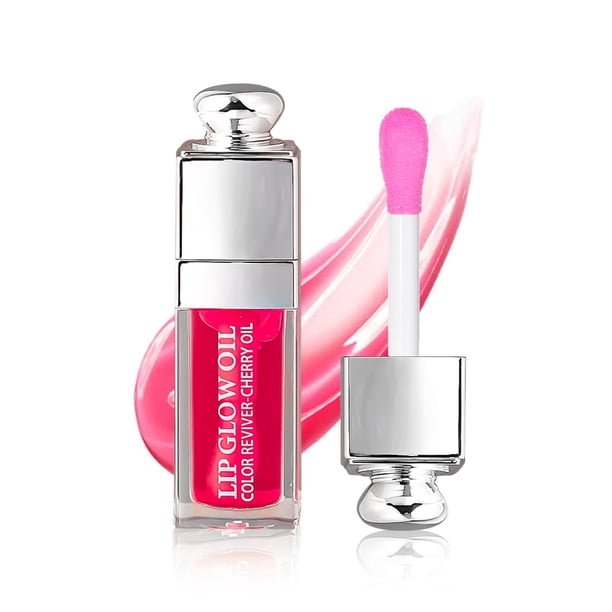Aceite hidratante GECOMO para iluminar los labios con color transparente (FRAMBUESA)