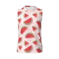 thumbnail image 6 of Lsque Watermelon Print Men's Cotton Blend Sleeveless Muscle Shirts (S-3XL)- Moisture Wicking, Odor Protection, UPF 30+,Medium, 6 of 8