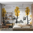 thumbnail image 5 of Kids Wallpaper Wall Mural - Cute Sloths, 5 of 5