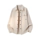 thumbnail image 1 of Mens Camisas de Manga Larga Casual Color Sólido Turndown Cuello Botón Abajo Bolsillo Camisa Chaqueta, Camisas de Manga Larga para Hombres con Bolsillo, 1 of 8