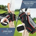 thumbnail image 6 of Gymax 9.5" Golf Cart Bag w/14 Divider Rain Hood Cooler Bag 8 Pockets, 6 of 10