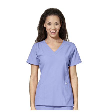 

WonderWink W123 Women s Stylized V-Neck Scrub Top