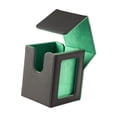 thumbnail image 1 of Caja de baraja de cartas Zulema almacenamiento de tarjetas con mangas color verde, 1 of 8