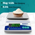 thumbnail image 2 of Balanza de laboratorio SASVY de 5000 g x 0,01 g, electrónica digital de alta precisión, 2 of 6