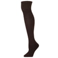 thumbnail image 3 of MeMoi Ribbed Cuff Omni Cotton Blend Knee High Socks - Womens - Female, 3 of 4