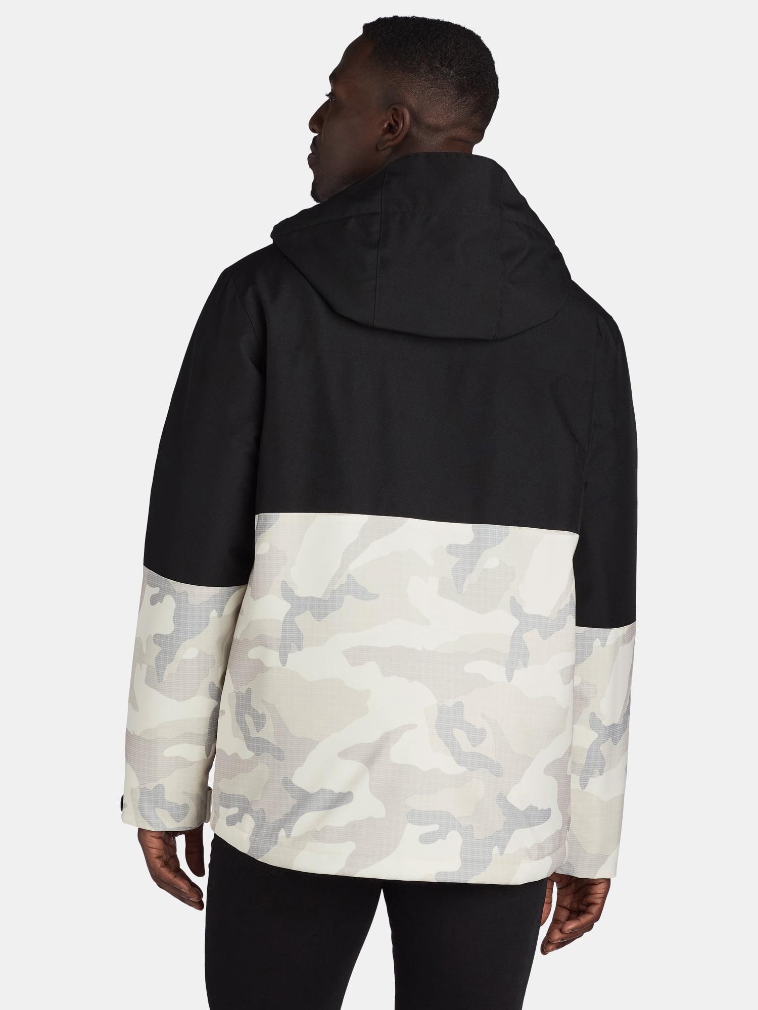 Tec-One Men’s Colorblock Ski Snowboard Hooded Jacket, Heavyweight, Sizes S-2XL