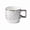 D, variant on European Style Silver Ceramic Mug Set - Elegant Coffee and Water Cups for Home and Office Use
