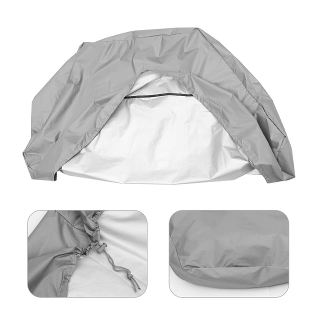 WEUVEB 1Pcs Couverture de Bac à Sable Grise Anti-Poussière pour Jardin et Cour Résistante aux Intempéries