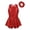 Red, variant on LiiYii Kids Girls Sequined Modern Dance Dress Tap Jazz Latin Dance Leotard Ruffled Peplum Dancewear Red 8