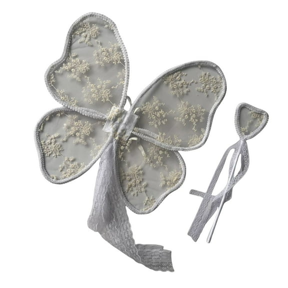 1 Set Lace Wing with Matching Magical for Children, Photo Props for Photography and Dress Up Event