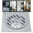 thumbnail image 3 of Square Shower Drain Cover, Bathroom Shower Drain Shower Drain Cover, Removable Filter For Bathroom Basement, 3 of 8