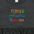 thumbnail image 4 of Inktastic Mimi and Pawpaw Love Me Girls Baby Dress, 4 of 5
