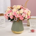 thumbnail image 2 of 1 Bouquet Simulated Flower Realistic Single Branch 5 Forks Non-fading No Watering No-withering Decorative Vivid Artificial Flowers for Home, 2 of 7