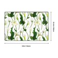thumbnail image 5 of Area Rugs For Living Room Decor - Calla Lily Flowers Bloom Anti Slip Throw Washable Rugs 3x5 For Bedroom, Soft Indoor Carpet For Bedroom Living Room 60x39In, 5 of 5