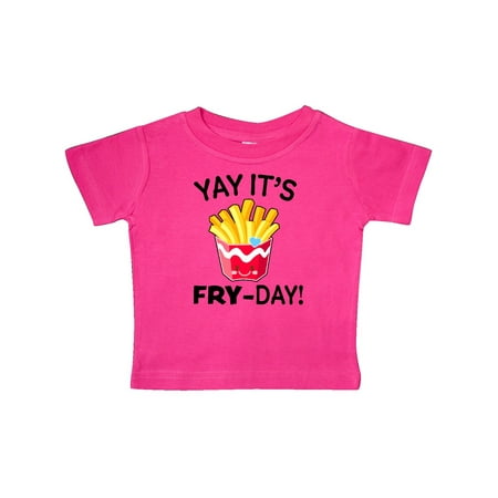 

Inktastic Yay Its Fry Day with Cute French Fries Gift Baby Boy or Baby Girl T-Shirt