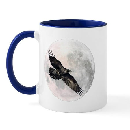 

CafePress - Flying Crow Mug - 11 oz Ceramic Mug - Novelty Coffee Tea Cup