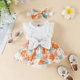 thumbnail image 2 of NOLDARES Girls Dress Toddler Kids Flutter Sleeveless Summer Dresses Swing Casual Sundress Party Playwear Holiday Clothes(White,6-9 Months), 2 of 8