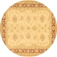 thumbnail image 1 of Ahgly Company Indoor Round Persian Brown Traditional Area Rugs, 5' Round, 1 of 4