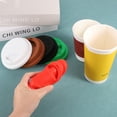 thumbnail image 5 of 4Pack 3.54" Silicone Cup Lids,  Drinking Lid Reusable Sealed Mug Lid, Red, 5 of 6
