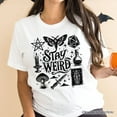 thumbnail image 2 of Stay Weird Witchy Vibes T-Shirt, Mystical Halloween Tee for Powerful Women, 2 of 6
