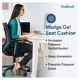 thumbnail image 2 of Gel Wedge Seat Cushion with Pommel 18" x 16" x 4" - 2" - Better Posture and Hip Positioning - High Density Foam and Pressure Redistribution Gel and Back, Tailbone, and Coccyx Support, 2 of 6