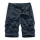 thumbnail image 1 of pstuiky Pantalones cortos de gimnasio para hombre, Pantalones cortos deportivos de verano para hombre, holgados, con múltiples bolsillos y corte holgado. Pantalones cortos cargo, 1 of 2