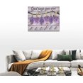 thumbnail image 4 of Purple Lavender Wall Art God Says You Are Wall Decor Rustic Hummingbird Lavender Pictures Canvas Prints Motivational Framed Modern Artwork for Women Home Living Room Bedroom Bathroom 16"x12", 4 of 6