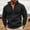 Black, variant on YLSDY Textured Hoodies for Men Plain Fall Long Sleeve Shirts Mens Zip Up Hooded Sweatshirt Casual Plaid Drawstring Hoodie Black S