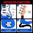 thumbnail image 3 of 17 Inch Electric Guitar Toy for Kids Age 3-12, 4 String Musical Instrument with Strap, Red Portable Learner Playset for Boys Girls, 3 of 8