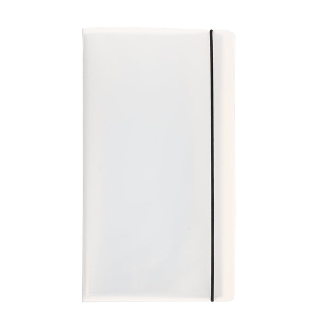 Album de Rangement Multifonctionnel pour Tickets de Cinéma pour Photos Cartes Souvenirs Matériau Blanc PP