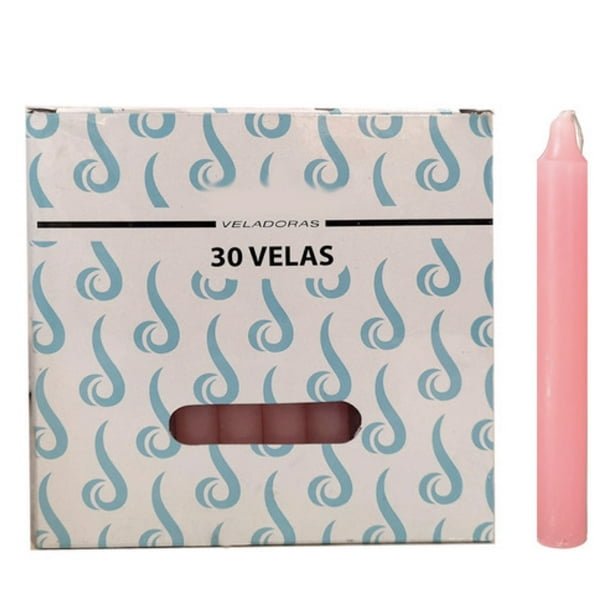 Velas Largas Parafina de 15cm Caja Con 30 piezas Velitas