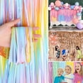 thumbnail image 3 of Cortinas con flecos metálicos (el arcoíris), cortina de lentejuelas de oropel Multicolor para fotografía de pared, boda, fiesta de cumpleaños, 2 uds., 3 of 3