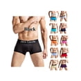 thumbnail image 1 of Topumt Gents Trunks Male Mens Ice Silk Boxer Briefs Pants Shorts Bulge Pouch Underwear, 1 of 5