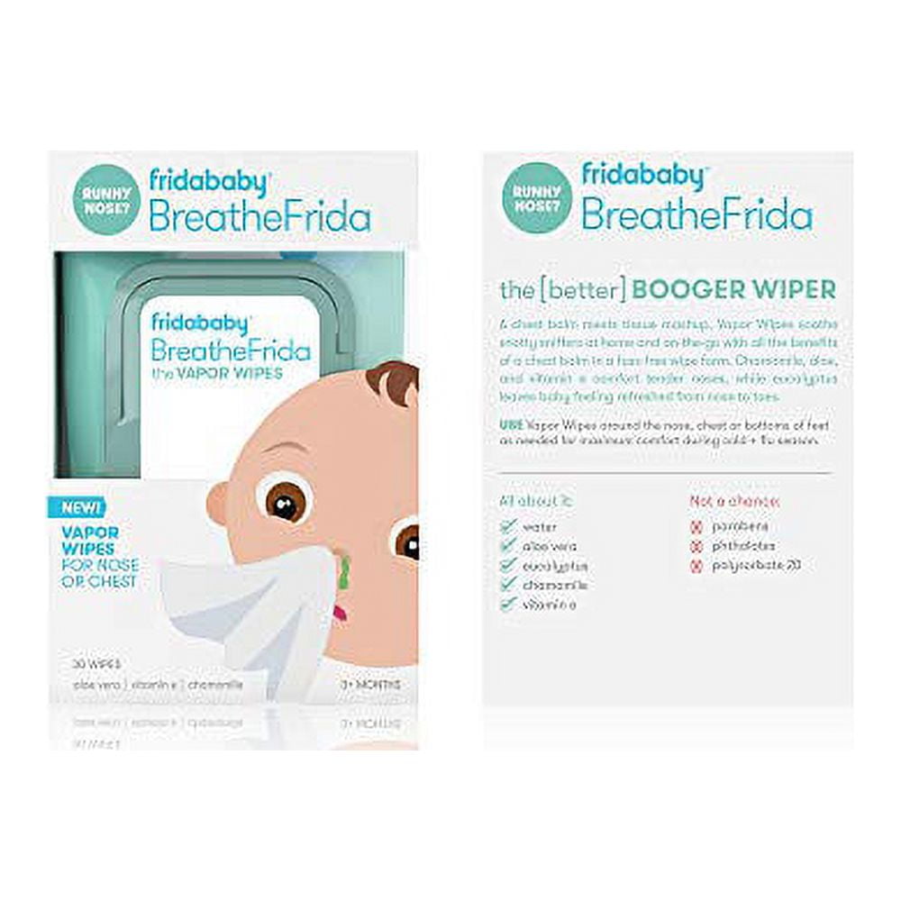 Fridababy BreatheFrida Nose & Chest Vapor Wipes 30ct – BevMo!
