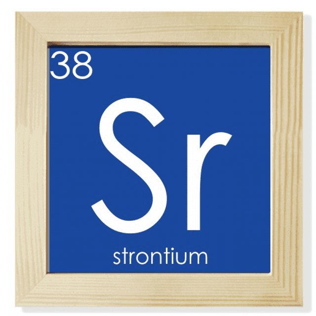 Cuadro de metales alcalinoterreos quimica elementos período estroncio SR Pantalla de escritorio de pared de fotograma cuadrado