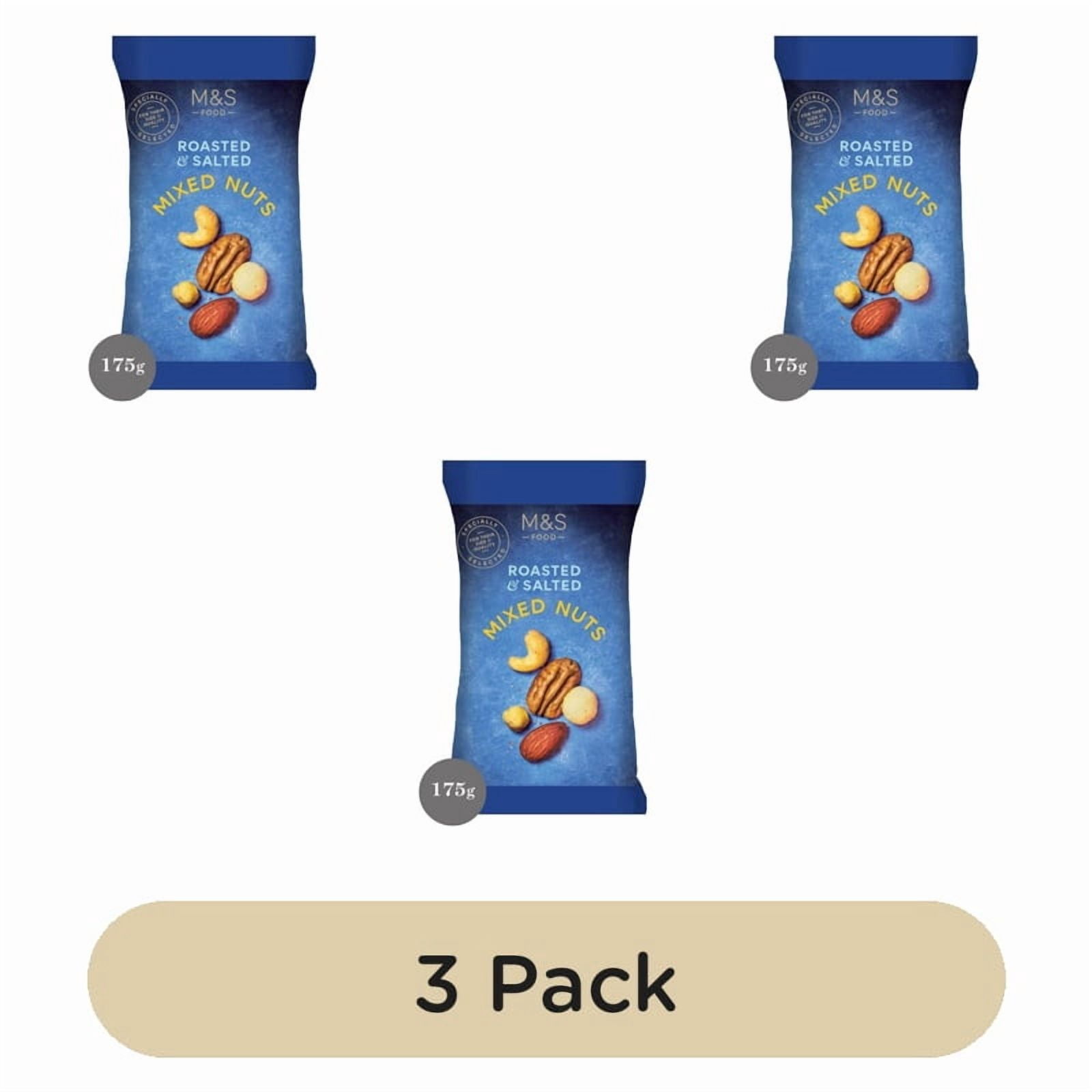 M&S Roasted & Salted Mixed Nuts 175g, British Import (Pack of 3)