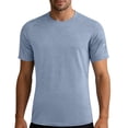 thumbnail image 3 of SROBPTY Mens T-Shirts Solid Short Sleeve Crew Neck Relaxed Running Training Summer Tops for Sports, 3 of 5