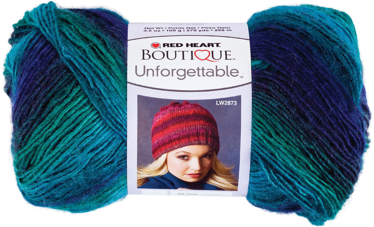 Red Heart Unforgettable Yarn-Tealberry, Multipack Of 3 