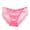 Watermelon Red, variant on Satin Fashion Women's Mesh Transparent Lace Mid Low Waist Traceless Triangle Panties for Everyday Comfort and Fit Blue L