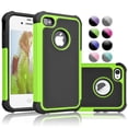 thumbnail image 1 of iPhone SE Case, iPhone 5S Case Cover, iPhone 5 5S SE 5SE Case Shock Absorbing Hybrid Defender Rugged Cover Skin Shell Hard Plastic Outer & Rubber Silicone Inner, 1 of 4