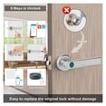 thumbnail image 3 of Door Lock, Digital Electronic Lock Smart Door Lock Smart Home Biometric Finrprint For Tuya Password Keyless APP Unlock Security ,Easy to Install, 3 of 7