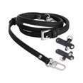 thumbnail image 1 of Correa para bolso de mano, correa para bolso de hombro, versátil, ajustable, a la moda, correa para bolso cruzado, correa de cuero PU para maletín , Hebilla plateada negra, 1 of 10