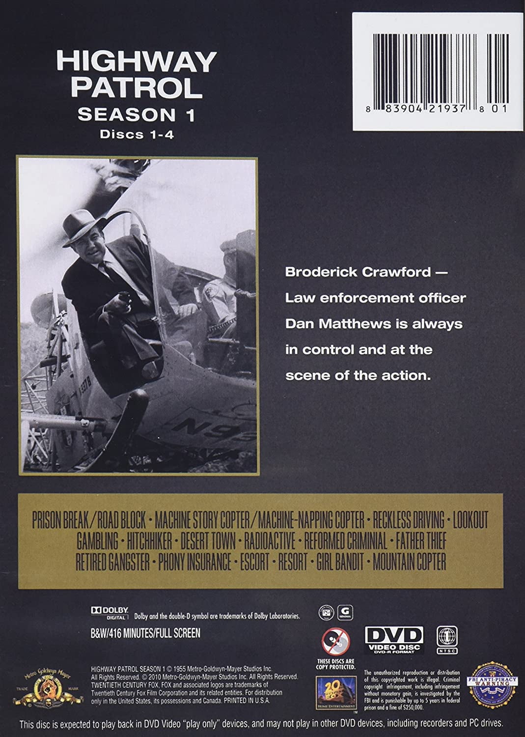 Highway Patrol: Complete Season Four [DVD] 【公式通販】
