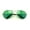 Green, variant on Colorful Silver Metal Aviator With Color Lens Sunglasses - 100% UVA and UVB protection